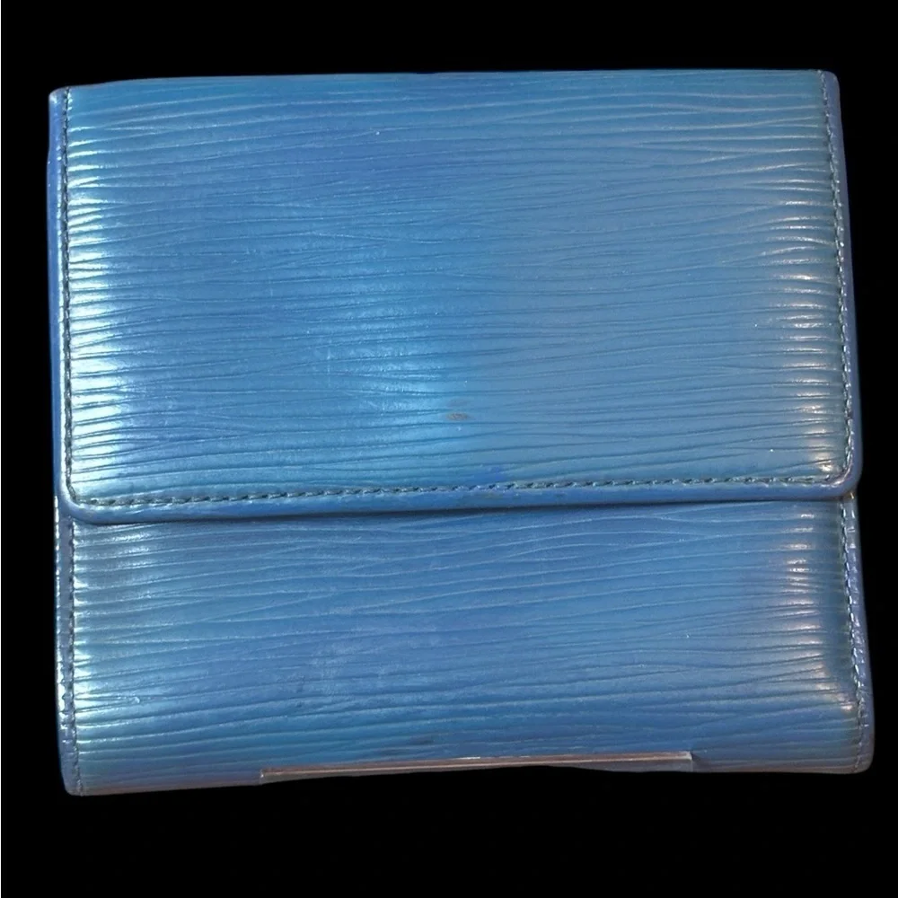 Louis Vuitton Epi Leather Elise Wallet in Toledo Blue - Picture 7 of 14